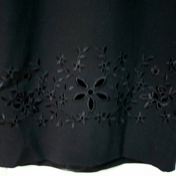 Escada Pants Navy/Black 100% Virgin Wool NWT $850 Size EU 44 US 10 - Picture 4 of 8